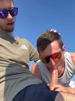 #Public #Blowjob #Deepthroat #Gay #Vertical Porn #Sunglasses