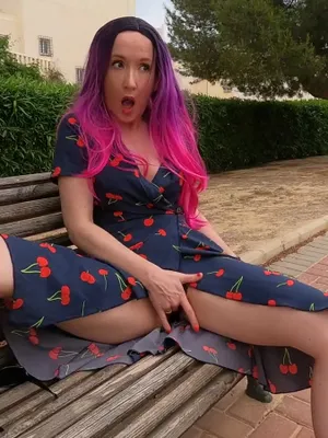 #MILF #Masturbation #Solo #Outdoor #Colored Hair #Risky Public #Vertical Porn #Leaks #Cherry Lips