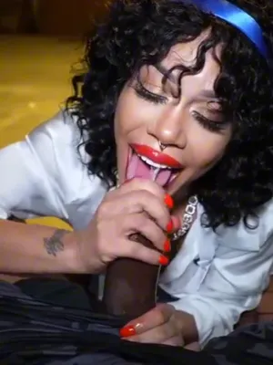 #BBC #Blowjob #Deepthroat #Latina #Heels #Facefuck #POV #Curly Hair #Vertical Porn #Nose Piercing