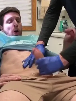 #Éjaculation #Branlette #Gants #Gay #Docteur #Dentist #Ejaculation Buccale