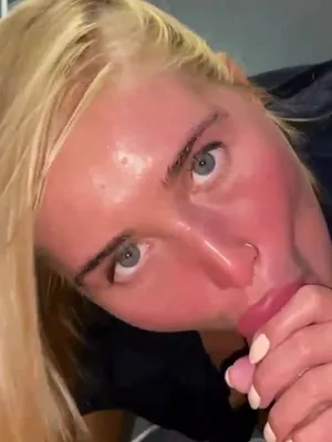 #Amateurs #Blowjob #Blonde #Cumshot #POV #Vertical Porn #Nose Piercing
