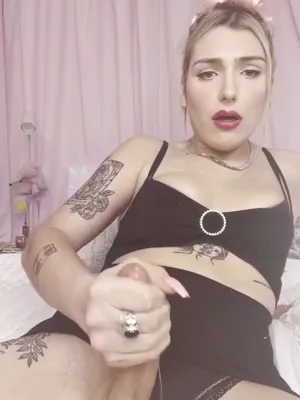 #Shemale #Tattoo #Blonde #Cumshot #Lingerie #Solo #Jerking Off #Vertical Porn #Ladyboy #TS Moxie Doll