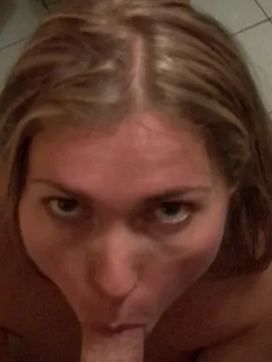 A hot-as-fuck MILF is enthusiastically working her magic, sucking off that cock wrapped in a condom. Seems Czech streets are full of naughty surprise, eh?