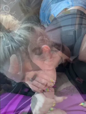 Pussy so wet, she was gliding on the car seats. Moist as fuck.