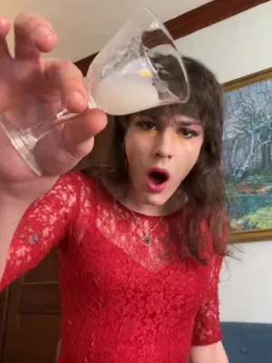 #Shemale #Brunette #Tattoo #Cumshot #Facial #Big Cock #Swallow #Jerking Off #Vertical Porn #Cum In Glass #Self Cum Eating #Upskirt #TS Rose Marie #Woman In Red Dress