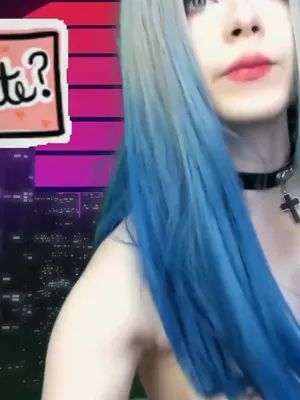 Blue-haired city girl fists her asshole, stretching limits downtown.