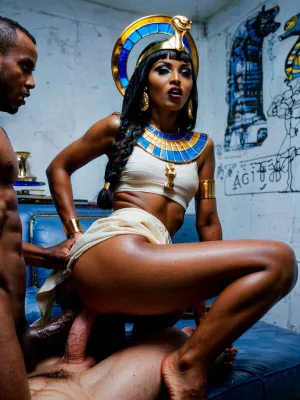 #Ebony #Cosplay #Cowgirl #African #Fucking #DP #Riding Dick #Egyptian #Ai Porn