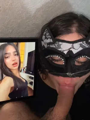 #Blowjob #Brunette #Mask