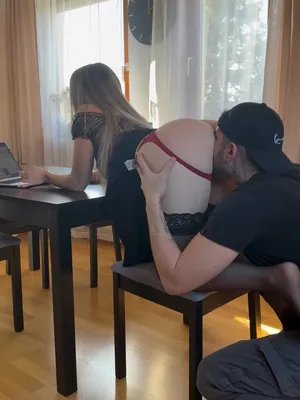 #MILF #Blowjob #Blonde #Small Tits #Cumshot #Facial #Hard #Fucking #Eating Pussy #Fingering Pussy #Under Table #Self Cum Eating