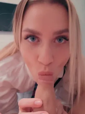 #Blowjob #Blonde #Cumshot #Anal Plug #School Girl #Fucking #Vertical Porn