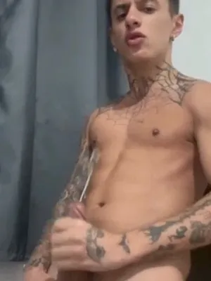 #Tattoo #Cumshot #Athletic #Solo #Gay #Latino #Jerking Off #Huge Cumshot #Cum On Six Pack