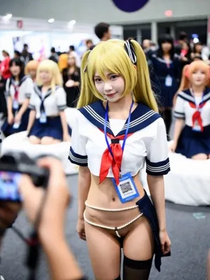 #Asiática #Público #Disfraz #Uniforme #School Uniform #Adolescente Cosplay #Pornografía A I