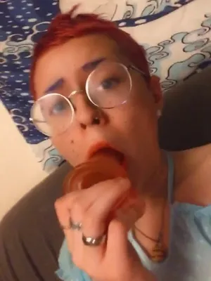 #Glasses #Dildo Blowjob #Vertical Porn