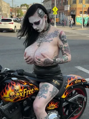 #公共场所 #Tattoo #Gothic #Skirt #Emo #Makeup #Huge Tits #Tattoo Girl #Emo Girl #FYP #Viral #抖音 #Motorbike #流出 #Instagram Leaks #Tiktok18+ #Zero Shame #Nextgen Vids
