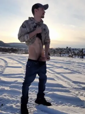 #Ass #Solo #Outdoor #Gay #Jerking Off #Cock Ring #Vertical Porn #Winter #Cap