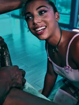 #BBC #Blowjob #Deepthroat #Ebony #Beautiful #Facefuck #Sloppy Blowjob #Curly Hair #Colored Hair #Vertical Porn #Nose Piercing