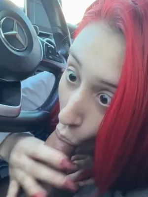#Teen #Blowjob #Redhead #Car #Swallow #Vertical Porn
