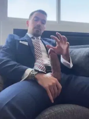 #Cumshot #Big Cock #Solo #Gay #Jerking Off #Precum #Boss #Vertical Porn #Suit