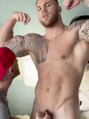 #Blowjob #Tattoo #Muscular #Cum #Bareback #Gay #Bearded #Fucking #Jerking Off #Cap