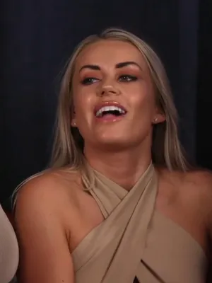Handjob frenzy as two babes tease cocks with smirking smiles.
