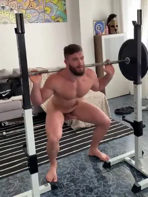 #Ass #Muscular #Solo #Workout #Gay #Bearded #Hard Cock #Vertical Porn #Weight Lifting