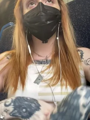 #Face Mask #Flashing Tits #Vertical Porn