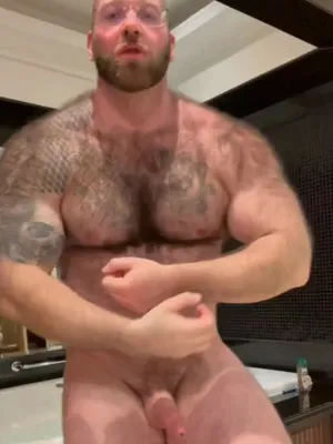#Hairy #Tattoo #Glasses #Muscular #Solo #Gej #Bald #Bear