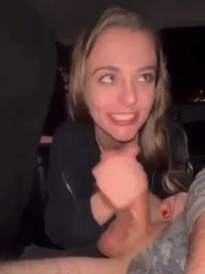 Riding backseat pussy like she’s fucking Daytona 500 – Public cum-face finale!
