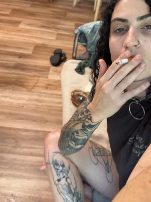 #Amateurs #Brunette #Tattoo #Fetish #Solo #Smoking #Teasing #Messy #Curly Hair #Cigarette #Smoking Fetish #Leaks #Adult Content #Exclusive Content #See My Fetish #Selling Content #Toxic Meli #Ashes #O-ring Collar