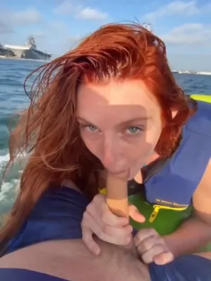#아마추어 #Blowjob #Redhead #Young #POV #Boat #Pov Blowjob #Vertical Porn #유출