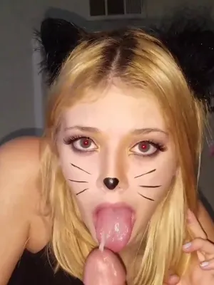 #Teen #Blowjob #Blonde #Cumshot #Cosplay #Vertical Porn