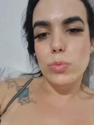 #Shemale #Blowjob #Brunette #Tattoo #POV #Bra #Vertical Porn #Guy Sucks Shemale #TS Luana Devil