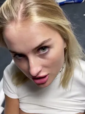 #Teen #Blowjob #Tits #Blonde #Facial #Nipple Piercing #POV #Vertical Porn