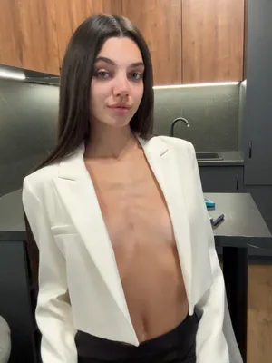#Amateurs #Tits #Brunette #Small Tits #Skirt #Flashing Tits #Solo #Onlyfans #Teasing #Natural Tits #Sexy #Chair #Kitchen Tease #Topless Tease #White Blazer