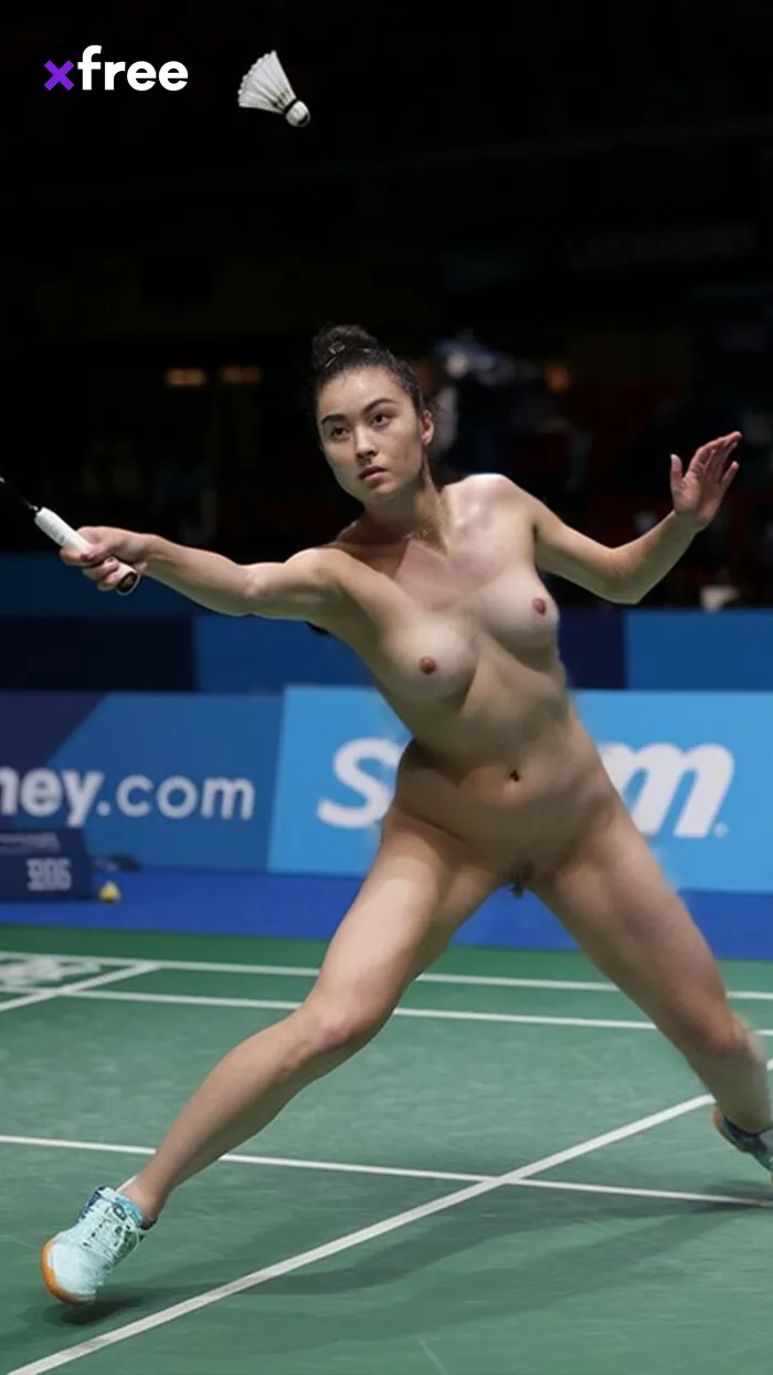 Public nudity meets intense athleticism as these girls display  