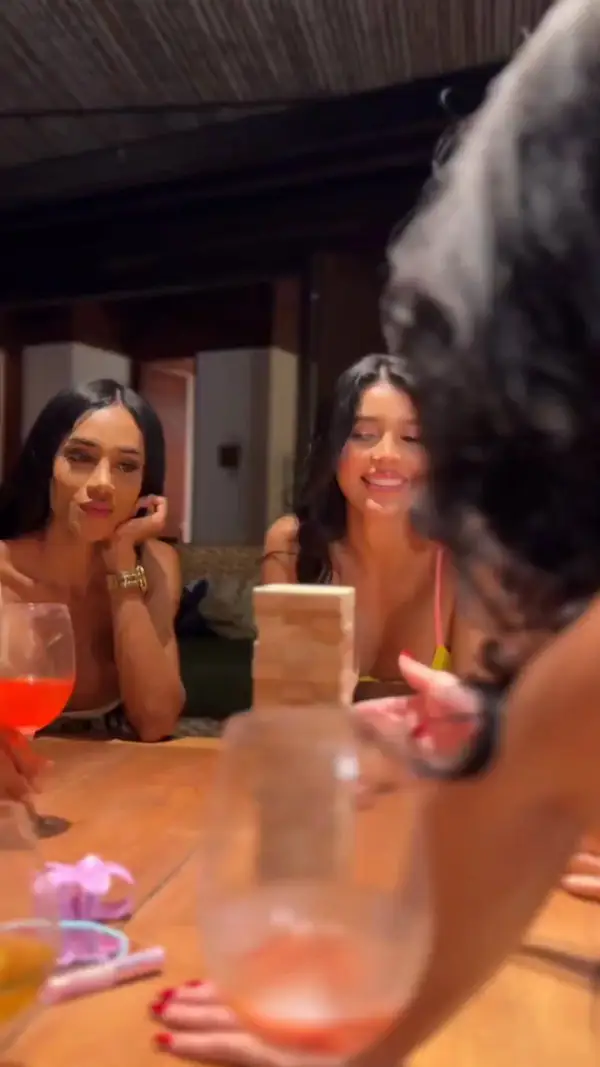 Latina sirens in bikinis commanding your cock's attention with a ravishing  titty-fuck dildo party