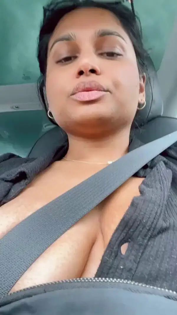 Watch me flaunt my luscious tits in this car bet you can t resist  